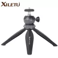 XILETU XS-20 มินิสก์ท็อปโทรศัพท์เล็ก ๆ น้อย ๆ ยืนโต๊ะขาตั้งกล้องสำหรับ Vlog กล้อง Mirrorless มาร์ทโฟนที่มีหัวลูกที่ถอดออกได้