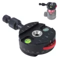 Panoramic Tripod Head, 360'All-metal Coaxial Indexing Fluid Panning Clamp Panoramic Head for RRS ARCA-SWISS KIRK Ball Head Camera Quick Release Plate