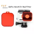 GoPro Hero Gear Diving กรองสำหรับ GoPro Hero 4/3+ การกระทำ Camera สีแดง Hero Gear Diving Filter for GoPro Hero 4/3+ Action CameraRed