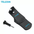 TELESIN กระเป๋าเป้สะพายหลังคลิป 360 หมุน Quick Release Clamp Mounts Fast หมวกคลิปสำหรับ GoPro Hero 8 7 6 5 สำหรับ Xiaomi Yi Osmo Action