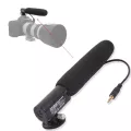 ไมโครโฟนเฉพาะ iShoot DC / DV MONO MIC พร้อมปลั๊กเสียง 3.5 มม. เข้ากันได้กับ Canon Nikon Digital Camera & Video Camcorder