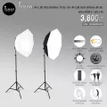 เซ็ตไฟ Softbox AI-L50 Octa Softbox ขนาด 75 ซม. และ Octa Softbox ขนาด 85 ซม. พร้อมขาตั้ง 2.1 ม.