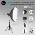 ไฟ LED กำลังสูง NANLITE FS-300 กำลังไฟ 330 วัตต์ พร้อมตัวกรองแสงขนาด Godox Octa 120