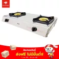 Rinnai เตาแก๊สตั้งโต๊ะ 2 หัวเตา Mega Burner RT-902MM หัวทองเหลือง 4.5นิ้ว หน้าเตาสแตนเลส