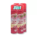 Luko Air Freshener Spray Floral 300ml.×Pack3 ลูโก้ สเปรย์ปรับอากาศกลิ่นฟลอรัล 300มล.แพ็ค3