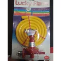 เครื่องปรับหัวแรงดันก๊าส Lucky Flame ชนิดความดันสูงแบบเกลียวพร้อมสายและเข็มขัดรัดสาย รุ่น L-323P