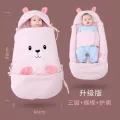 ผ้าห่มเด็ก/Sleeping bag baby sleeping bag newborn anti-startle sleeping bag winter thickening anti-kick artifact