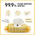 Baby Moby กระดาษเปียก ห่อเล็ก 20 ชิ้น ผ้าเช็ดทำความสะอาด จากน้ำบริสุทธิ์