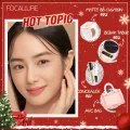 Focallure Hottest Face ชุดแต่งหน้า 6 ชิ้นกระเป๋าเครื่องสําอางอายไลเนอร์เนื้อแมตต์ลิปสติก