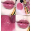 แท้ทั้งร้าน !! Beauty-Siam แท้ทั้งร้าน !! ลิปสติกตัวเทส ปลอกขาว  YSL ROUGE VOLUPTE SHINE  ขนาดจริง สี 89