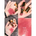 แท้ทั้งร้าน !! Beauty-Siam แท้ทั้งร้าน !! ลิปสติกตัวเทส ปลอกขาว YSL ROUGE VOLUPTE SHINE ขนาดจริง สี 124