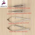 4pcs/set Ophthmic Rgic Instruments 12.5cm Scissorsneedle Holders Tweezers Stainless Steel Rgic Tool