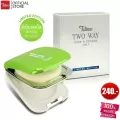 Tellme เท็ลมี สปอร์ต ทูเวย์เคส ลิมิเต็ด เอดดิชั่น ตลับเปล่า ใส่แป้งทูเวย์ พร้อมกระจก รุ่นสีพิเศษ สีเขียวสดใส