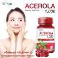 วิตามินซี อะเซโรล่า เชอร์รี่ สกัด 1,000 มก. Acerola x 1 ขวด วิตามิน วิตามินซีธรรมชาติ เดอะ เนเจอร์ Acerola Cherry Extract The Nature Vitamin C