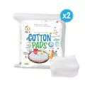 Wel-B Cotton Pads 130g เวลบี สำลีแผ่นขนาด 3x4 นิ้ว, 90 แผ่น แพ็ค 2 ซอง - สำลี สำหรับเด็ก ทารก สำลีแผ่นใหญ่ ผลิตจากฝ้ายธรรมชาติ 100% ไม่เป็นเป็นขุย