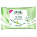 Simple cleansing facial wipes ซิมเพิล เช็ดหน้า / Simple Water Boost Hydrating Cleansing Wipes