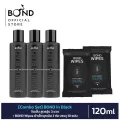 Combo Set BOND in Black จินเส็ง สูตรอุ่น 3 ขวด + BOND Wipes ผ้าเช็ดฉุกเฉิน 2 ห่อ ห่อบรรจุละ 10 แผ่น