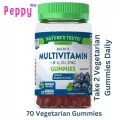 Nature's Truth Men's Multivitamin Natural Blueberry 70 Vegetarian Gummies วิตามินรวมสำหรับผู้ชาย 70 กัมมี่ รสบลูเบอร์รี่
