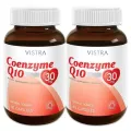 VISTRA Coenzyme Q10 ลดริ้วรอย เสริมการทำงานของหัวใจ 2 ขวด 60 แคปซูล/ขวด