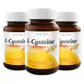 Vistra L-Cysteine Plus Biotin อาหารเสริมเพื่อเส้นผม และเล็บที่แข็งแรง 30 แคปซูล x 3 ขวด