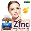 Zinc Biocap x 1 ขวด ซิงค์ อะมิโน แอซิด คีเลต ไบโอแคป Zinc Amino Acid Chelate แร่ธาตุสังกะสี สิว ผม เล็บ ภูมิคุ้มกัน
