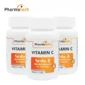 Vitamin C x 3 ขวด วิตามินซี ฟาร์มาเทค ช่วยต้านอนุมูลอิสระ สร้างภูมิคุ้มกัน สารสำคัญ แอสคอร์บิก แอซิด 60 มก. Pharmatech