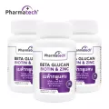 Beta Glucan x 3 ขวด Biotin & Zinc Pharmatech เบต้ากลูแคน ไบโอติน แอนด์ ซิงค์ ฟาร์มาเทค ภูมิคุ้มกัน Beta 1,3/1,6 Glucan