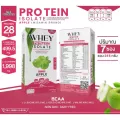 WHEY PROTEIN ISOLATE APPLE  เวย์โปรตีน ไอโซเลท รสแอปเปิ้ล จำนวน 1 กล่อง 7 ซอง ปริมาณรวม 315 กรัม
