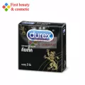 ถุงยาง Durex Kingtex ถุงยางอนามัย ดูเร็กซ์ คิงเท็ค กล่องดำ1 กล่อง 3 ชิ้น