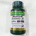 โปรไบโอติกส์ 10 สายพันธุ์ 10,000 ล้านตัว+อินนูลิน 100มก Ultra Strength Probiotic 10 60 Capsules Nature's Bounty®