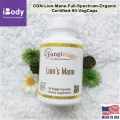 สารสกัดจากเห็ดปุยฝ้าย Lion's Mane Full Spectrum Organic Certified 90 Veggie Capsules California Gold Nutrition®