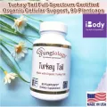 เห็ดหางไก่งวง Turkey Tail Coriolus Versicolor Fungiology Full-Spectrum Turkey Tail 90 Veggie Capsules Fungiology®