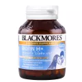 Biotin H+ Blackmores 60 capsules แบล็กมอร์ส ไบโอติน เอชพลัส 60 capsules ต้านอนุมูลอิสระ ดูแลเส้นผม ลดอาการผมหลุดร่วง