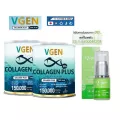 VGENCollagenPlusวีเจนคอลลาเจนพลัสไตรเปบไทดไทพ2&3 150กรัม 2กระปุกฟรีเซรั่มวีเจนคอลลาเจนเซรั่ม690บาทฟรี