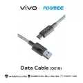 Foomee Data Cable (DE18) – สายชาร์จเกมมิ่ง มีไฟ RGB 7 สี ไล่ระดับ 3A 1 เมตร