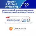 เซ็นโซดายน์ ยาสีฟัน สูตร รีแพร์ & โพรเทคท์ ไวท์เทนนิ่ง 100 g  ช่วยฟื้นฟูและปกป้องบริเวณเสียวฟันได้ยาวนาน ช่วยให้ฟันขาวสะอาดอย่างเป็นธรรมชาติ