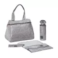 LASSIG Glam Rosie Diaper Bag, Anthracite Glitter