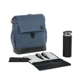 LASSIG Vintage Little One & Me Diaper Backpack reflective Big, Navy