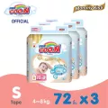 GOO.N Mommy kiss TAPE 3 Packs S 72x3 = 216 pcs