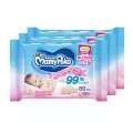 MamyPoko Wipes Comfort Price 80 sheets x 3 Packsมามี่โพโค ไวพส์ คอมฟอร์ตไพรซ์ ผ้าเช็ดทำความสะอาดก้นเด็ก 80 แผ่น x 3 ห่อ