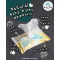 KUU-MU ทิชชูเปียกชุปน้ำเกลือ NATURAL BABY WIPES ทิชชู่เปียก เนเชอรัล แผ่นหนากว่าใคร ซึมซับเยี่ยม เช็ดสิ่งสกปรกไม่ทะลุมือ ลดการสะสมแบคทีเรีย