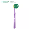 แพ็ค 12 Dentiste' 6580 Gum And Tooth Brush - แปรงสีฟัน ป้องกันเหงือกร่น ครบทุกสี สีม่วง เขียว ฟ้า ขาว เหลือง เดนทิสเต้