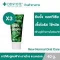 แพ็ค 3 Dentiste' ยาสีฟันสูตรฟ้าทะลายโจร ขนาด 40 กรัมAndrographis Paniculata Tube ต้านไวรัส/แบคทีเรีย หลอด เดนทิสเต้