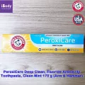 ยาสีฟัน สะอาดล้ำลึก ลดคราบหินปูน ฟันขาวขึัน PeroxiCare™ Deep Clean Toothpaste, Clean Mint 170 g Arm & Hammer®