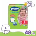 Drypers ผ้าอ้อมแบบกางเกง รุ่น คลาสสิกแพนซ์ ขนาดห่อ MEGA แพ๊คใหญ่สุดคุ้ม