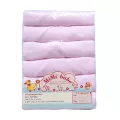 mimibabe ผ้าอ้อมสาลู 21"x21" สีชมพูล้วน แพ็ค6ชิ้น