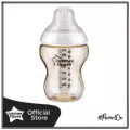 ส่งฟรี! ขวดนมสีชา Tommee Tippee ขวด PESU 9oz ครอบสีขาว  baby shopy