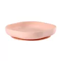 BEABA จานซิลิโคนก้นดูด Silicone suction plate - LIGHT PINK