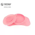 Twistshake Click-Mat + Plate ชุดจานและแผ่นดูดกันลื่น มาพร้อมฝาปิดกันหก สีชมพู/Pink