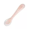 BEABA ช้อนซิลิโคน 2nd age soft silicone spoon - PINK